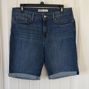 Signature by Levi Strauss Blue Denim Bermuda Shorts